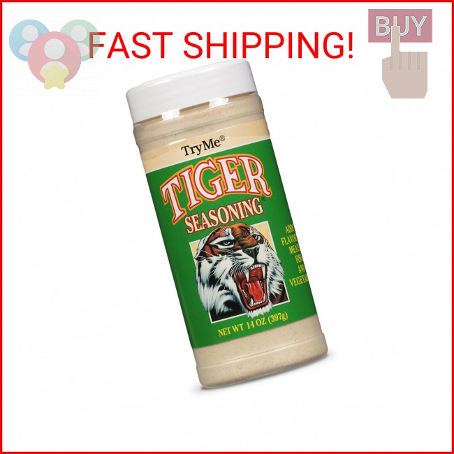 Try Me Tiger Seasoning for Meat Fish and Vegetables, 14oz Bottle (Pack of 1)