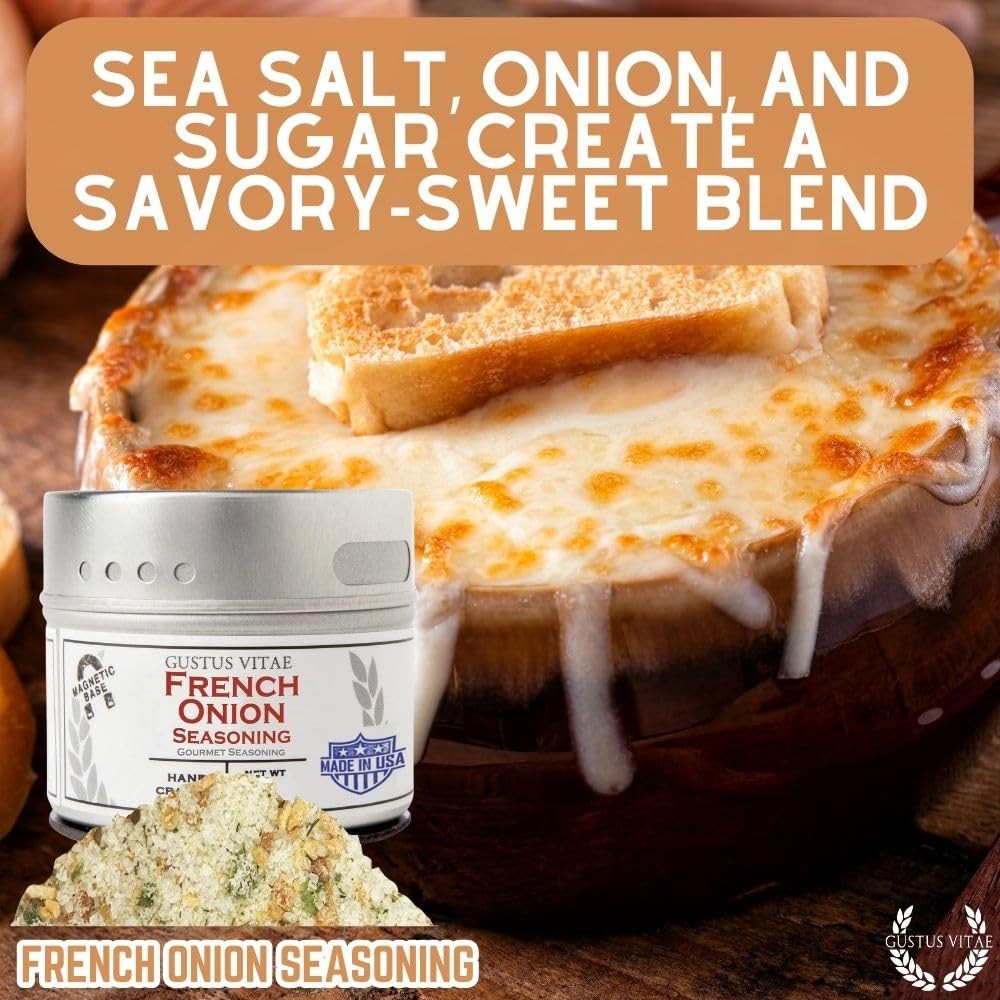French Onion Seasoning | Authentic Artisanal Spice Mix | 3 Ounce (Pack of 1)