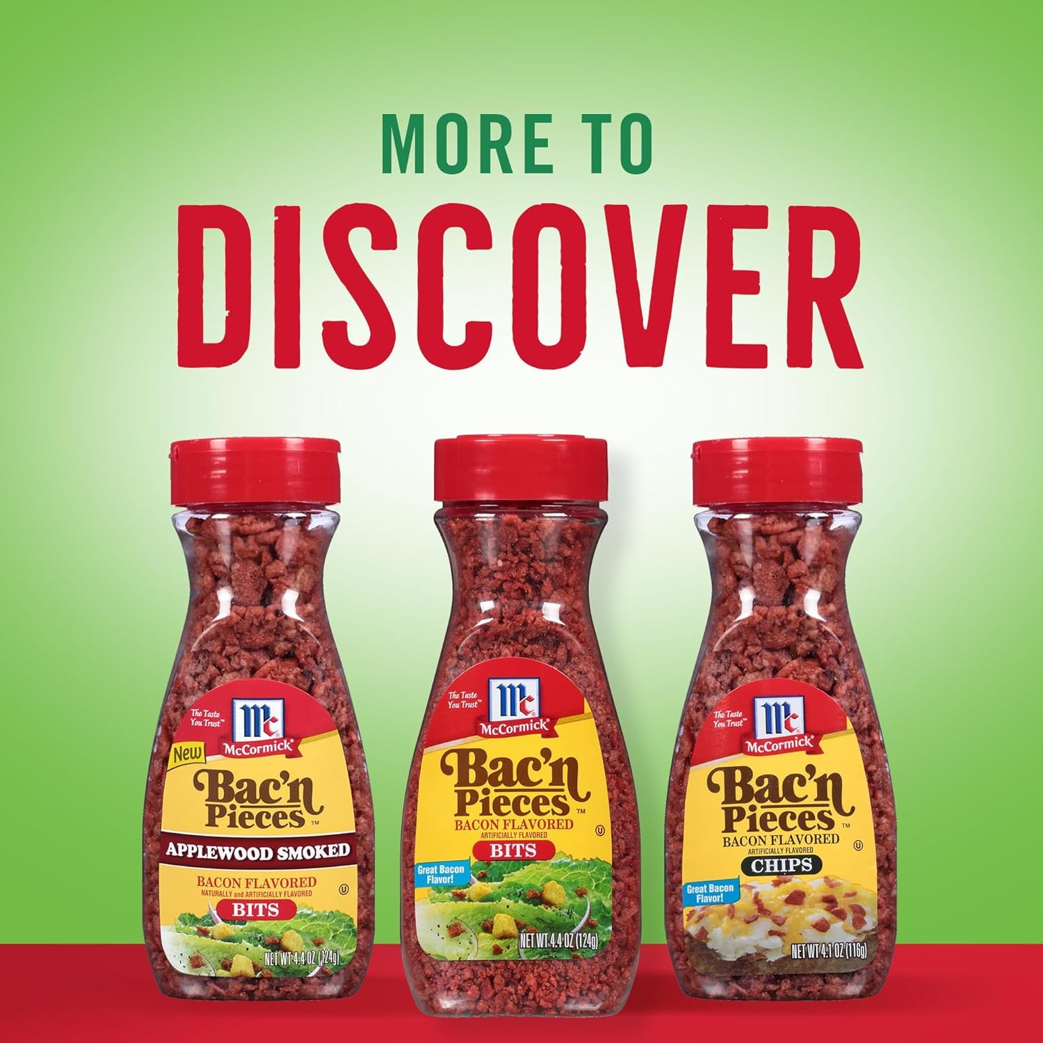 McCormick Imitation Bacon Bits for Salads or Baked Potatoes, 4.4oz