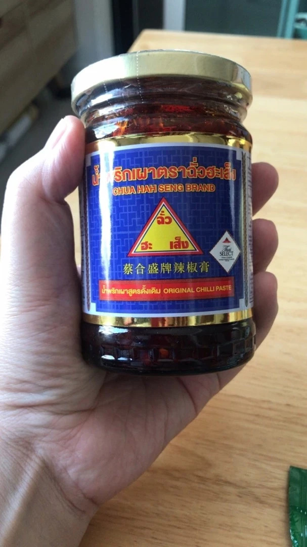 2x228g Chua Hah Seng Thai Original Chilli Paste Tom Yum Goong Dipping Crisp Rice