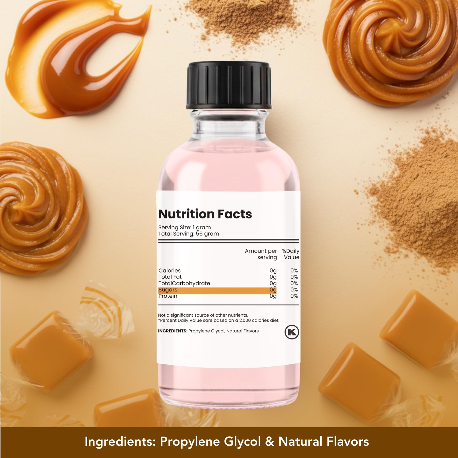 Natural Caramel Extract – 2 Ounce Water-Soluble Multipurpose Flavoring Ideal …