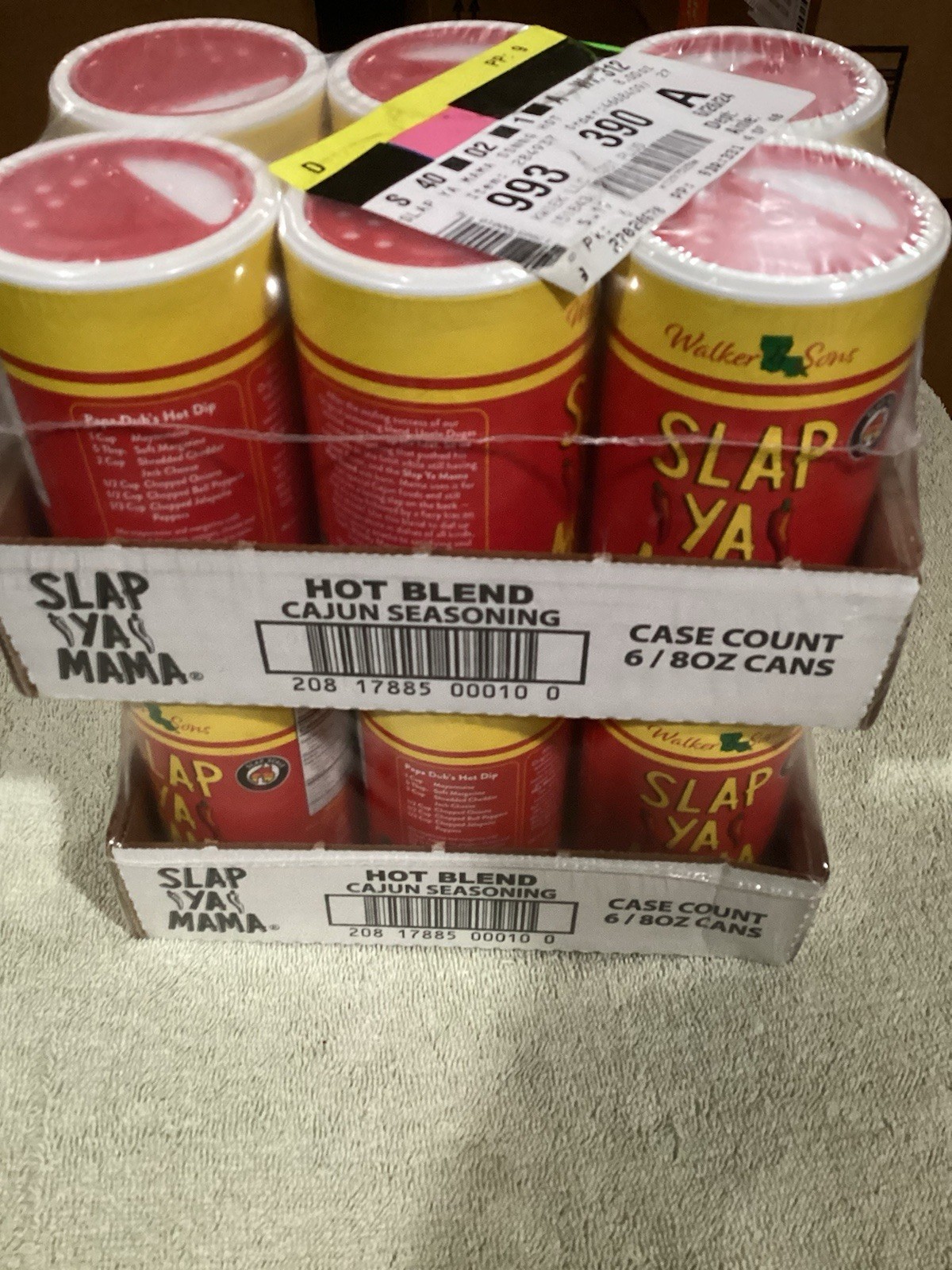 Slap Ya Mama Louisiana Style Cajun Seasoning Hot Blend 8oz In Each 12 Pack 5/27