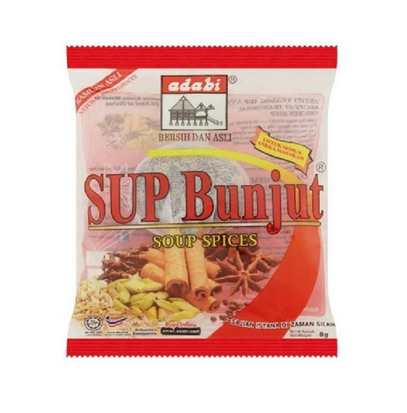 2 Packs Adabi Sup Bunjut (6pcs x 8g) | Asian Herbal Soup Spice Mix