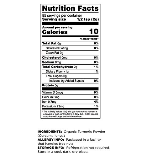 Terrasoul Superfoods Organic Turmeric Powder, 16 Oz : 1 Pound (Pack of 1)