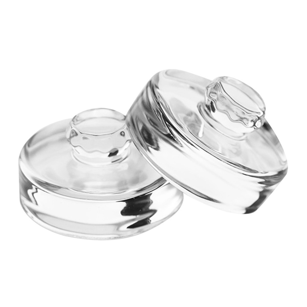 2Pcs Glass Fermentation Weights with Handle for Craft Pickling and Mason Jar Use