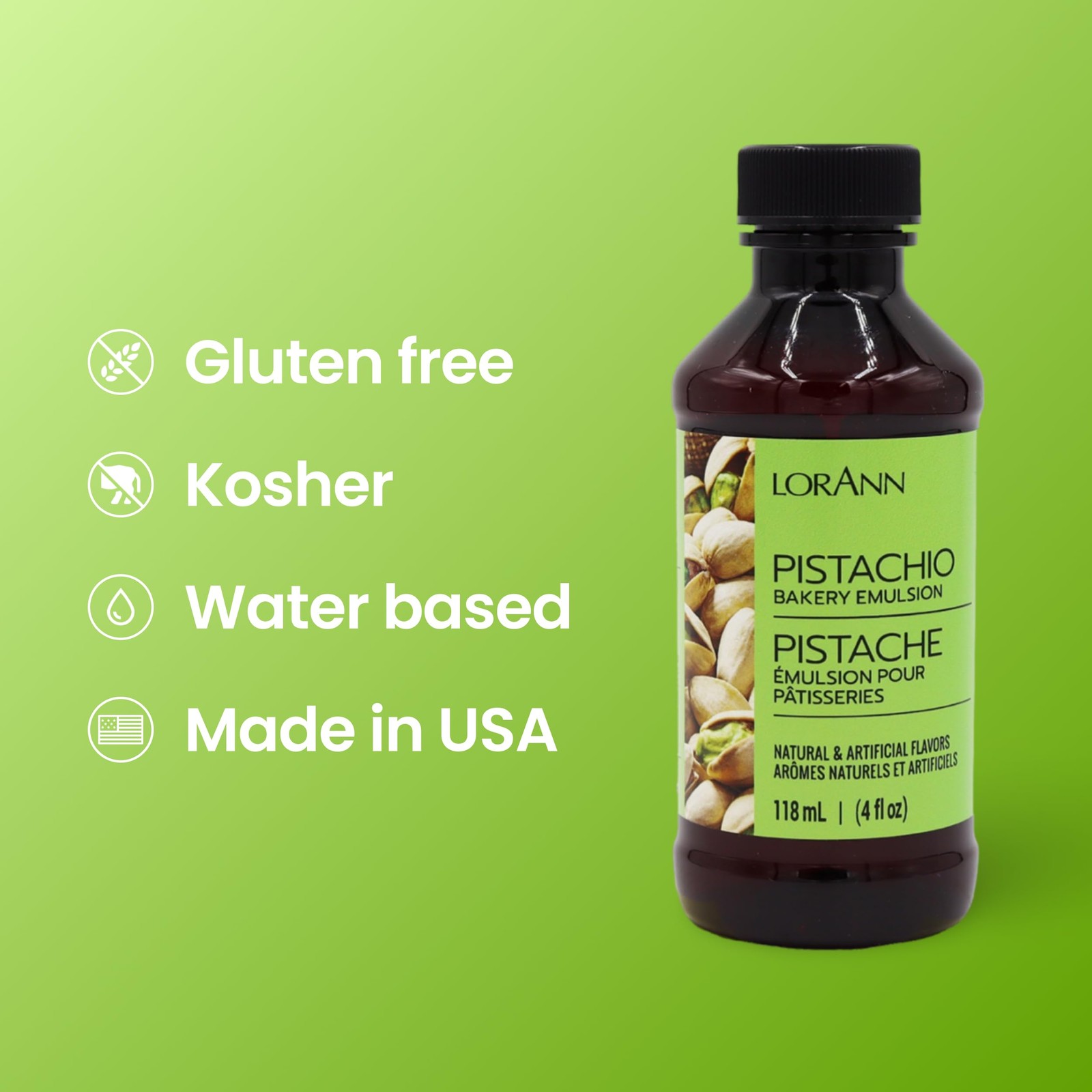 Pistachio Bakery Emulsion: Boost Nutty Flavor, Gluten-Free, Keto-Friendly