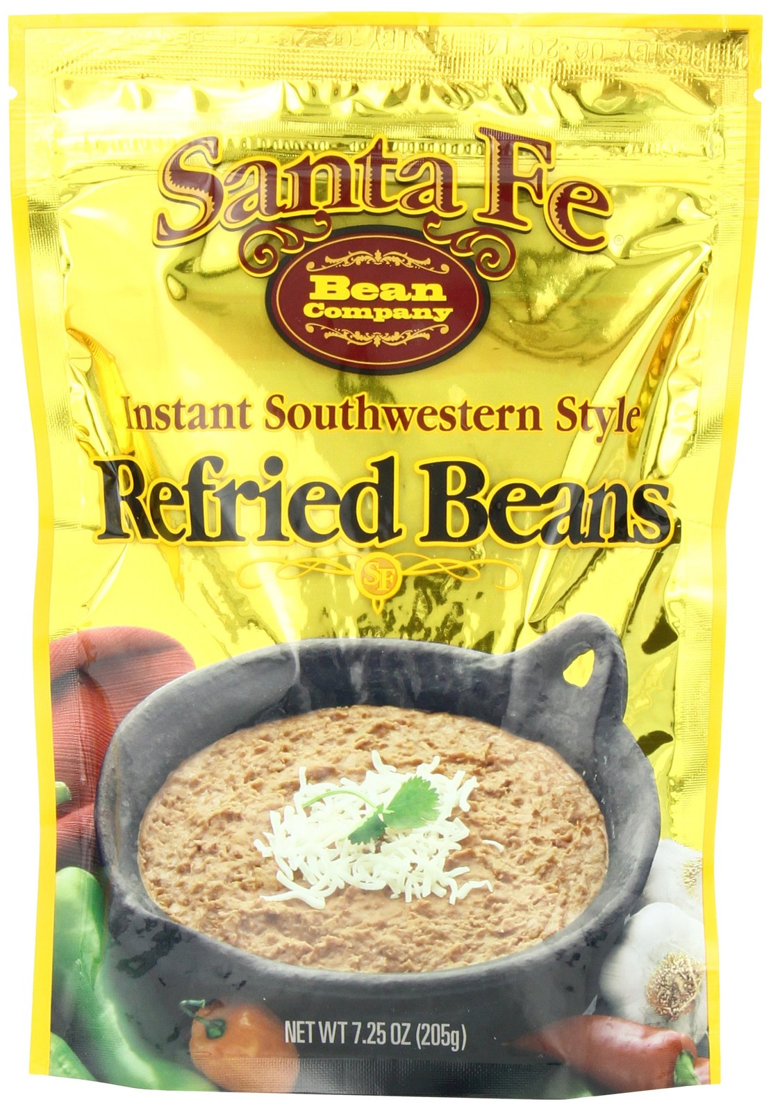 Santa Fe Bean Company Instant Southwestern Style Refried Beans 7.25-Ounce (Pack