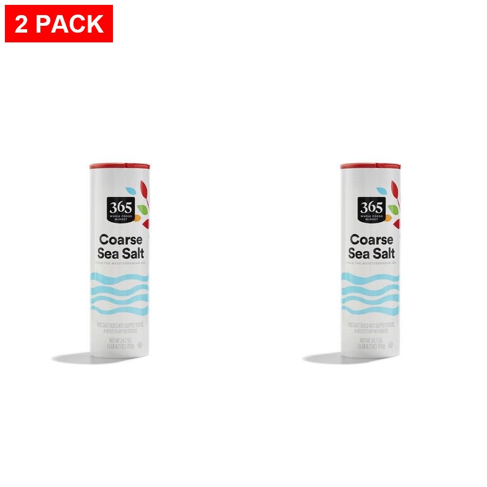 Whole Foods Market, Sea Salt Coarse, 24.7 Oz – Pack Of 2