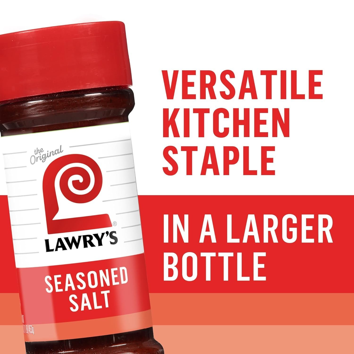 Keto Kosher Seasoned Salt 16 Ounce Shaker Red Color Versatile Kitchen Staple