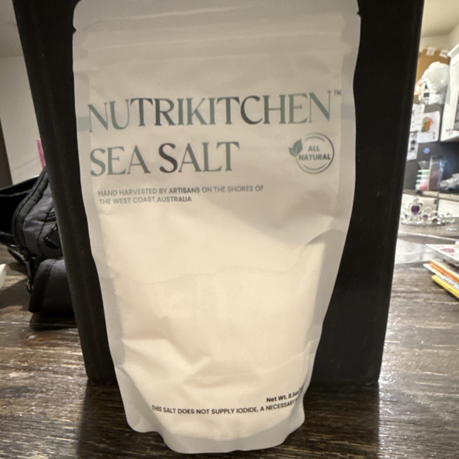 Nutrikitchen Australian Sea Salt Fine Grind 8.8 oz All Natural Single Spice