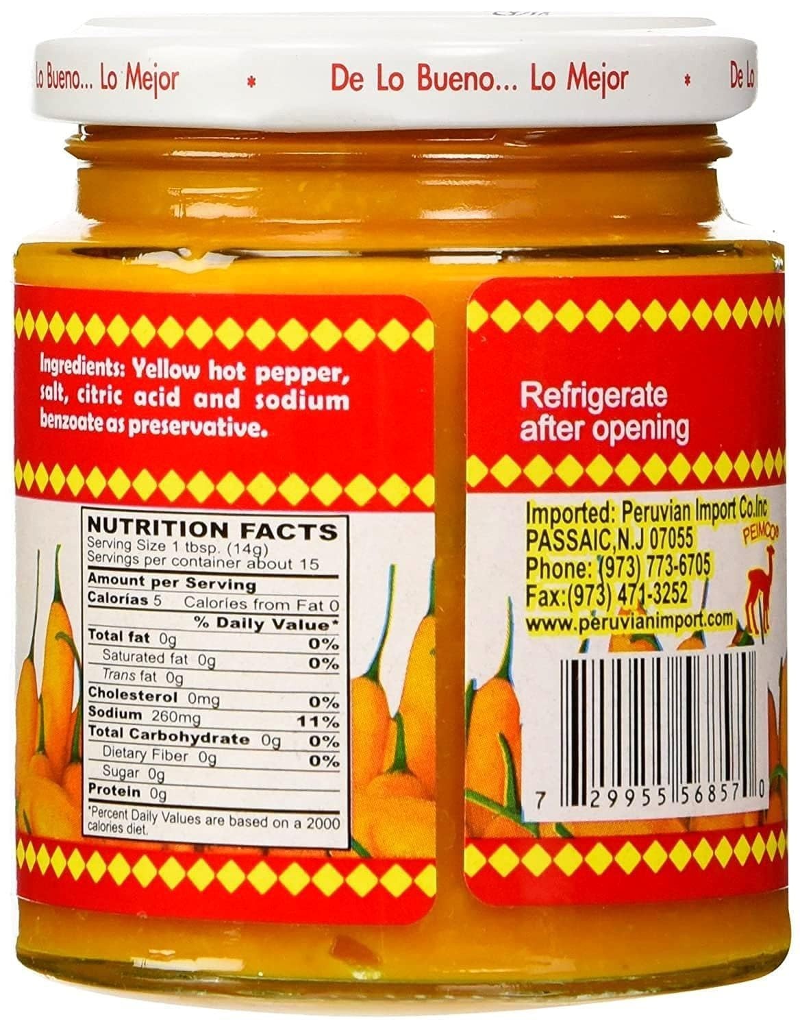 Inca’s Food Aji Amarillo Paste – Hot Yellow Pepper Paste, 7.5 Oz Jar – Product o