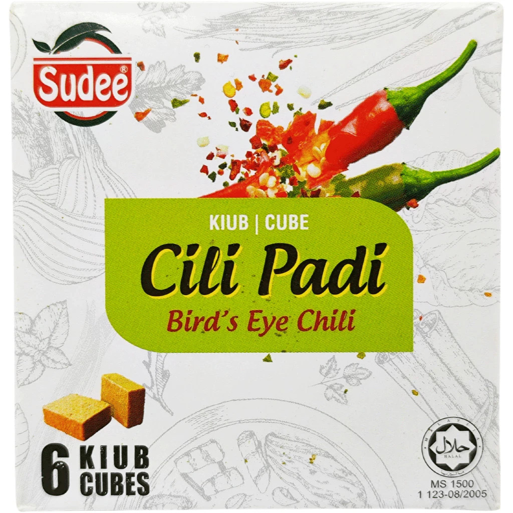 SUDEE Kiub Cili Padi / Bird’s Eye Chilli Cube [54g]