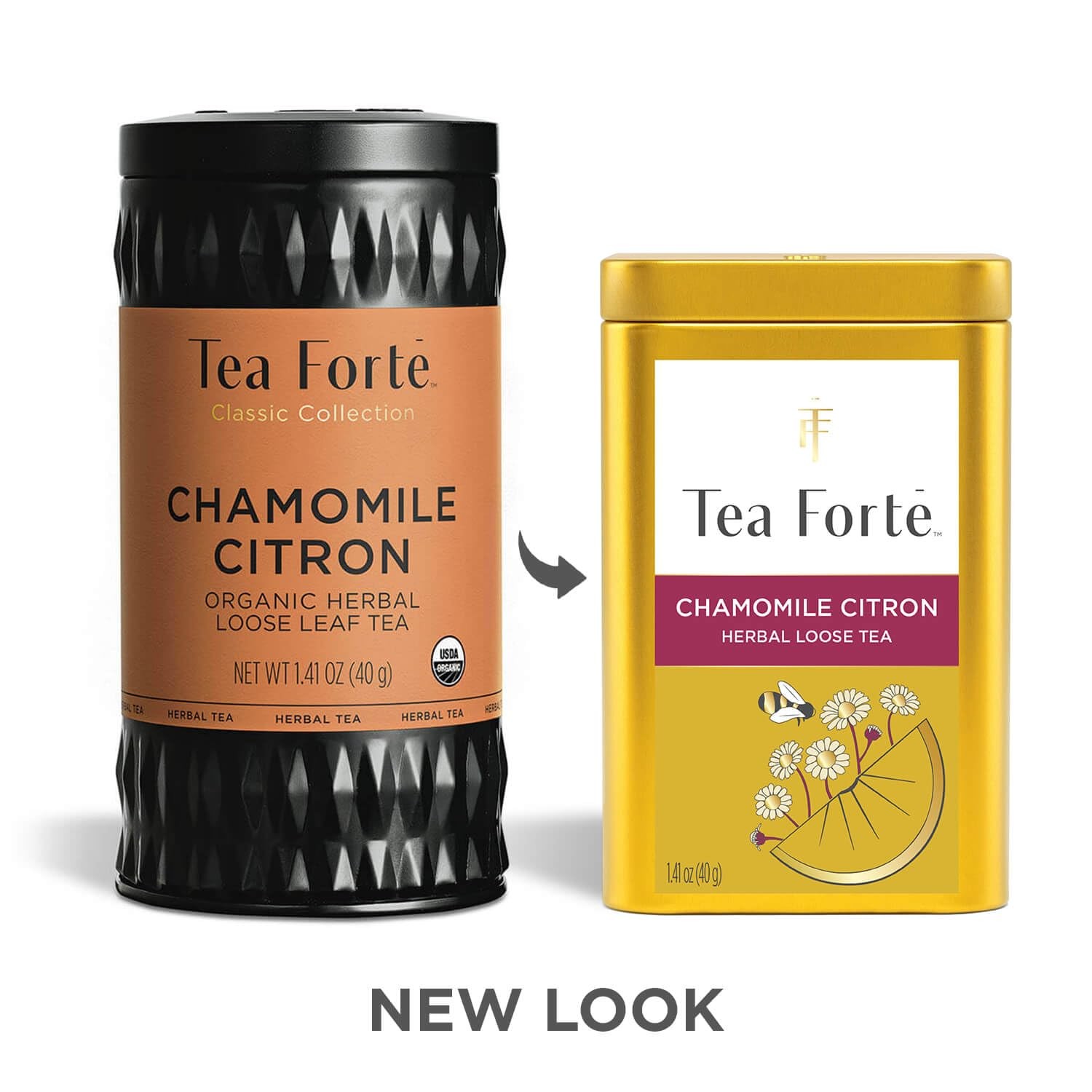 Tea Forte Chamomile Citron Premium Loose Leaf Caffeine-Free Herbal Tea Blend …