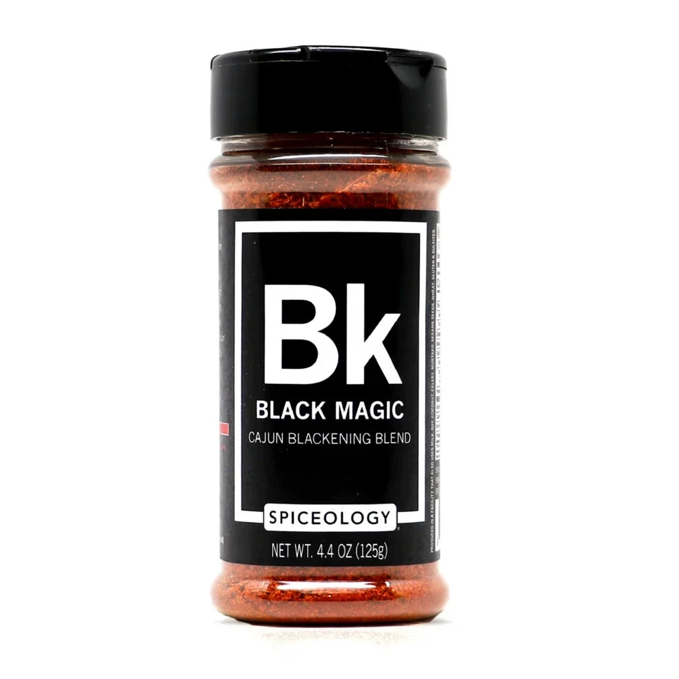 Spiceology Black Magic Cajun Blackening Seasoning Blend 4.4 oz Bottle