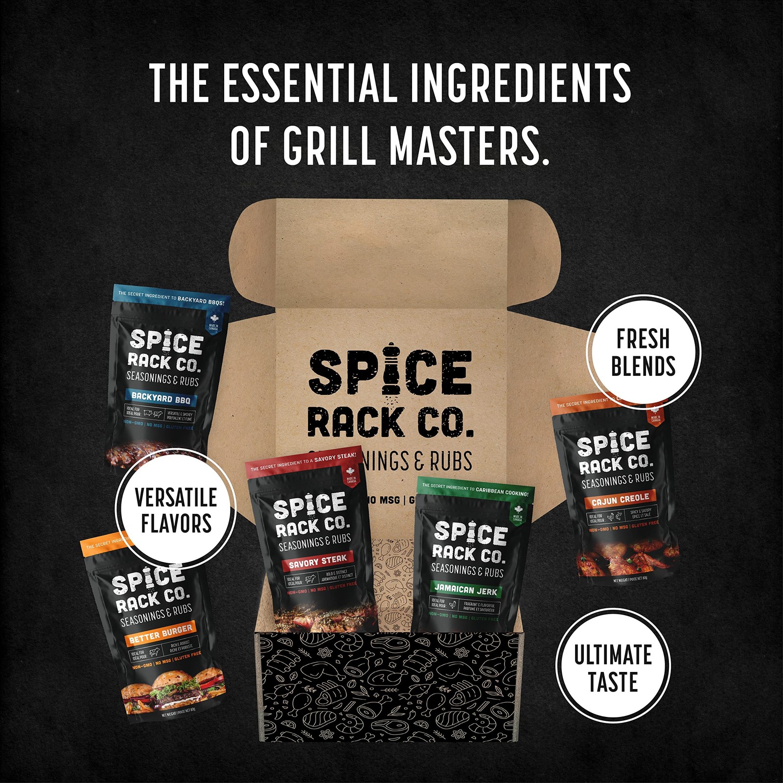 Spice Rack Co. BBQ Seasonings And Rubs Smoking & Grilling Spices and Seasoni…