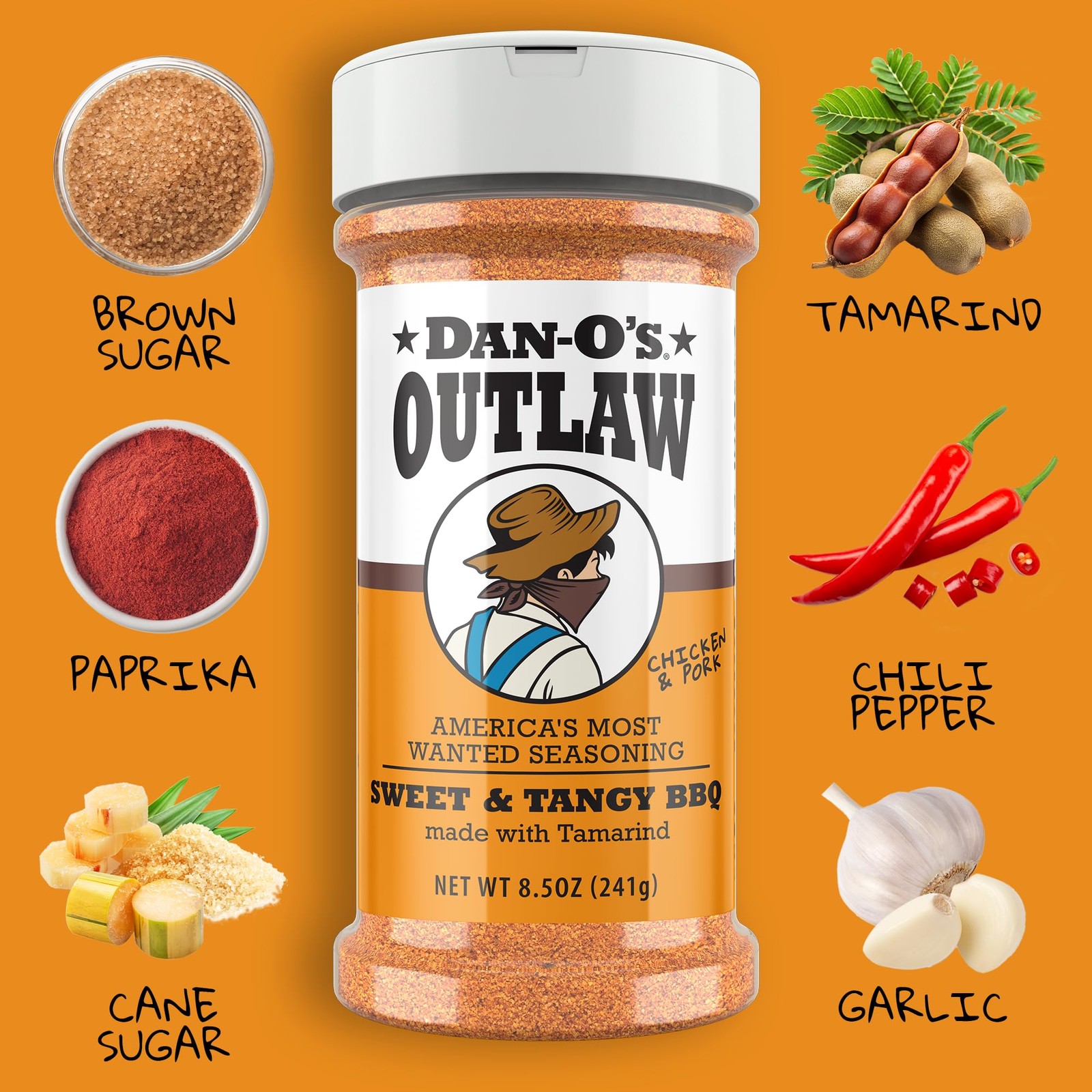 DanO’s Outlaw Seasoning 6 Bottle Set Butter Dust, Butter Steak, Spicy BBQ, Sw…
