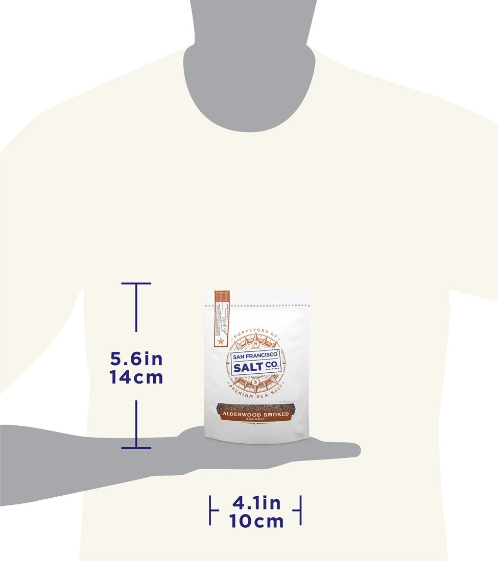 Smoked Alderwood Sea Salt for Cooking and Finishing