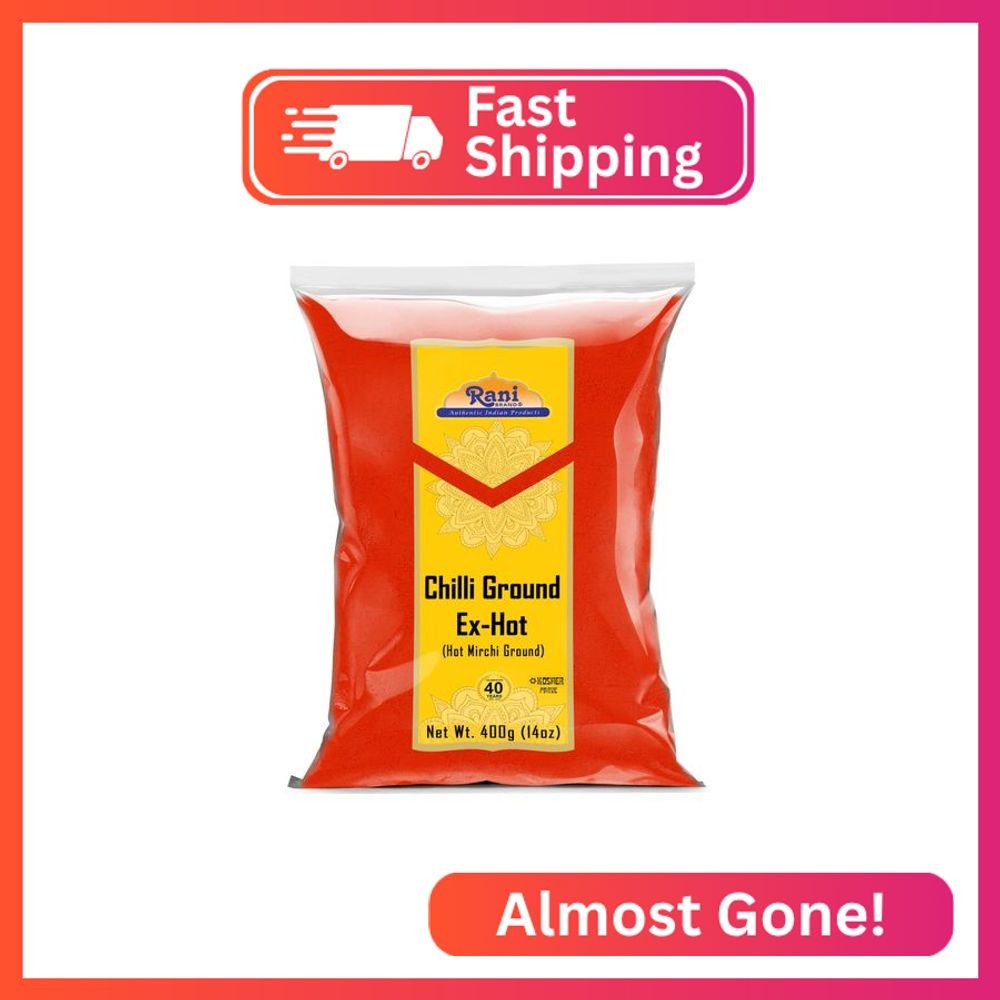 Rani Extra Hot Chilli Powder Indian Spice 14oz (400g) ~ All Natural | No Color a