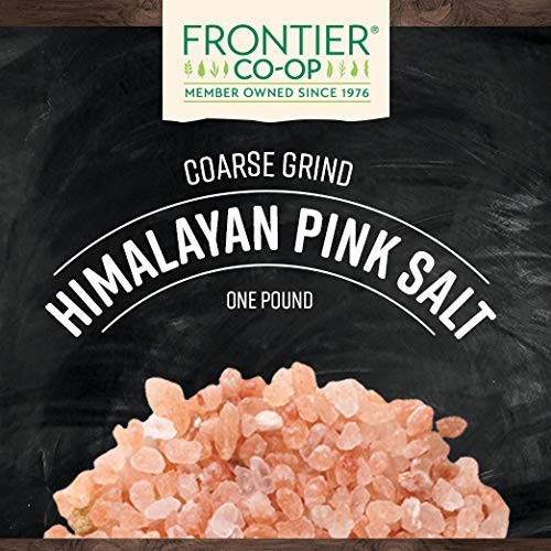 Frontier Co op Himalayan Pink Salt 16 Ounce Hand Mined Coarse Ground Salt