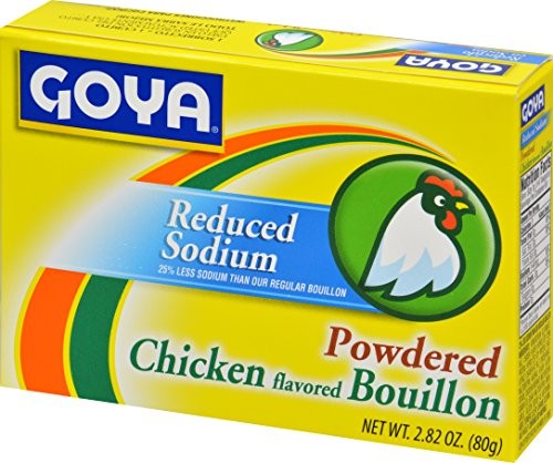 Goya Foods Chicken Bouillon Reduced Sodium, 2.82 Ounce