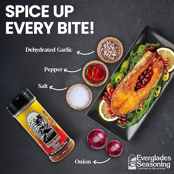 Everglades Heat Seasoning Spicy Blend for Chicken Wings, 6 Ounce (Pack of 2)