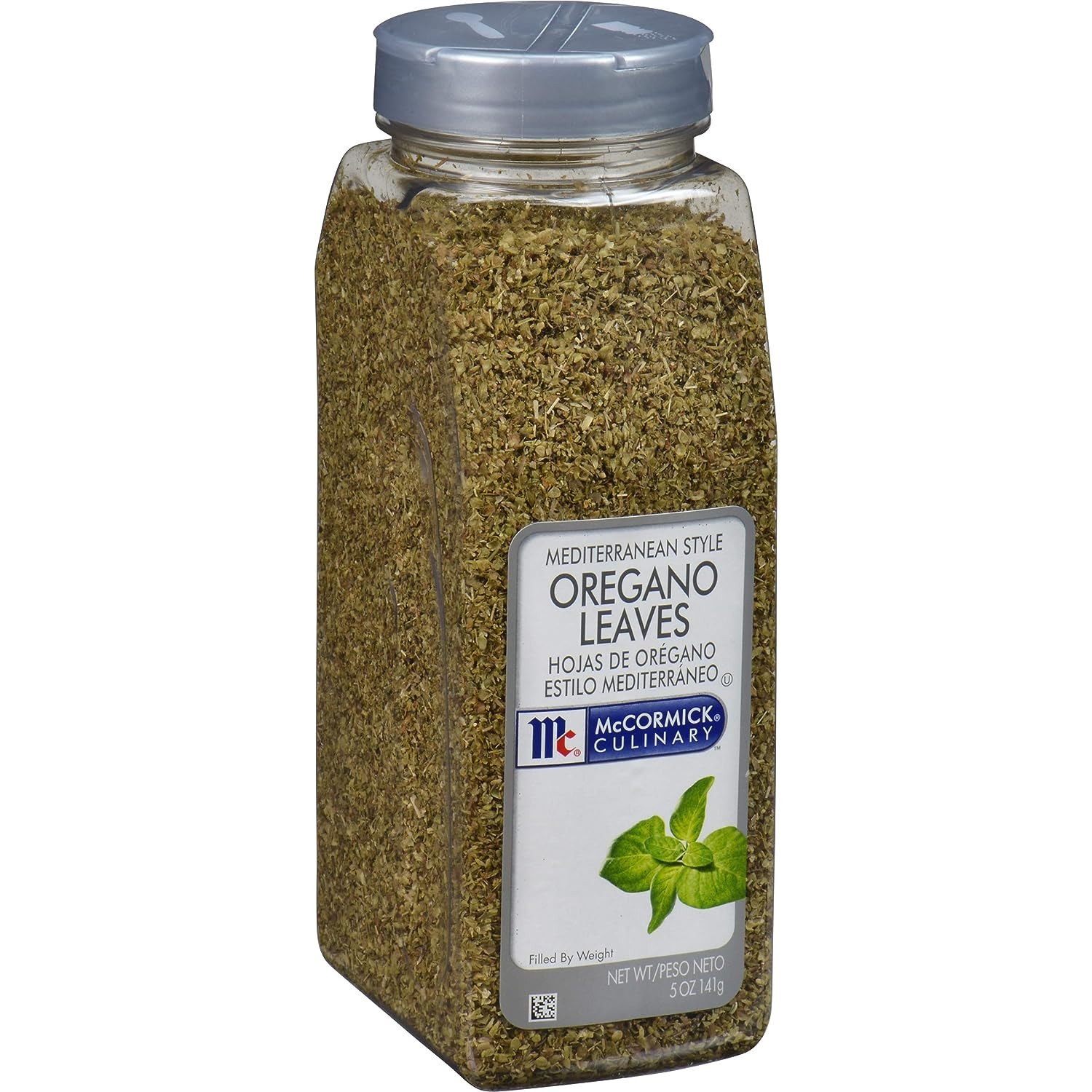 Mediterranean Style Oregano Leaves, 5 Oz – One 5 Ounce Container of Dried Oregan