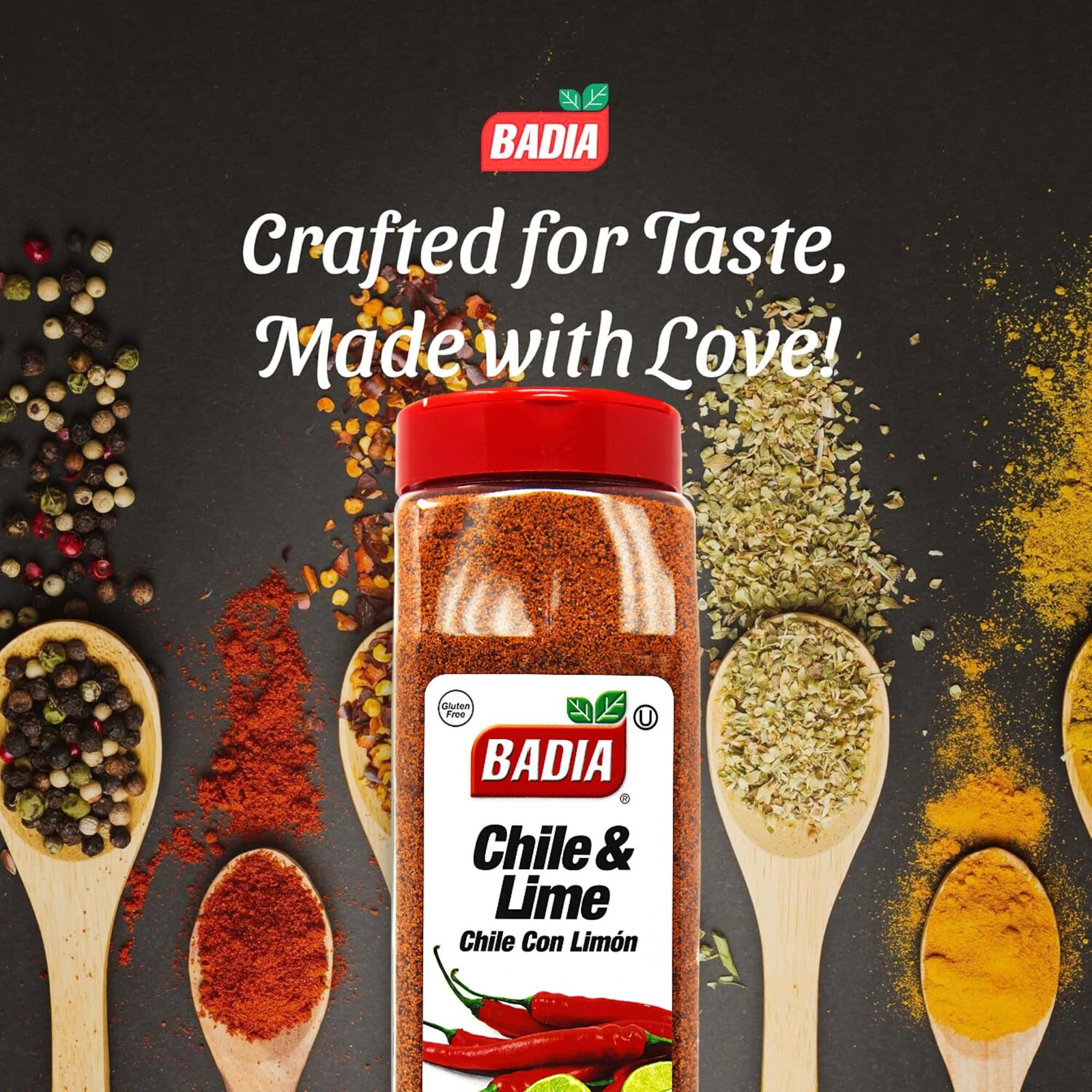 Badia Chile Lime Seasoning, Chile con Limon 25 oz – Spicy Tangy Blend of Chi…