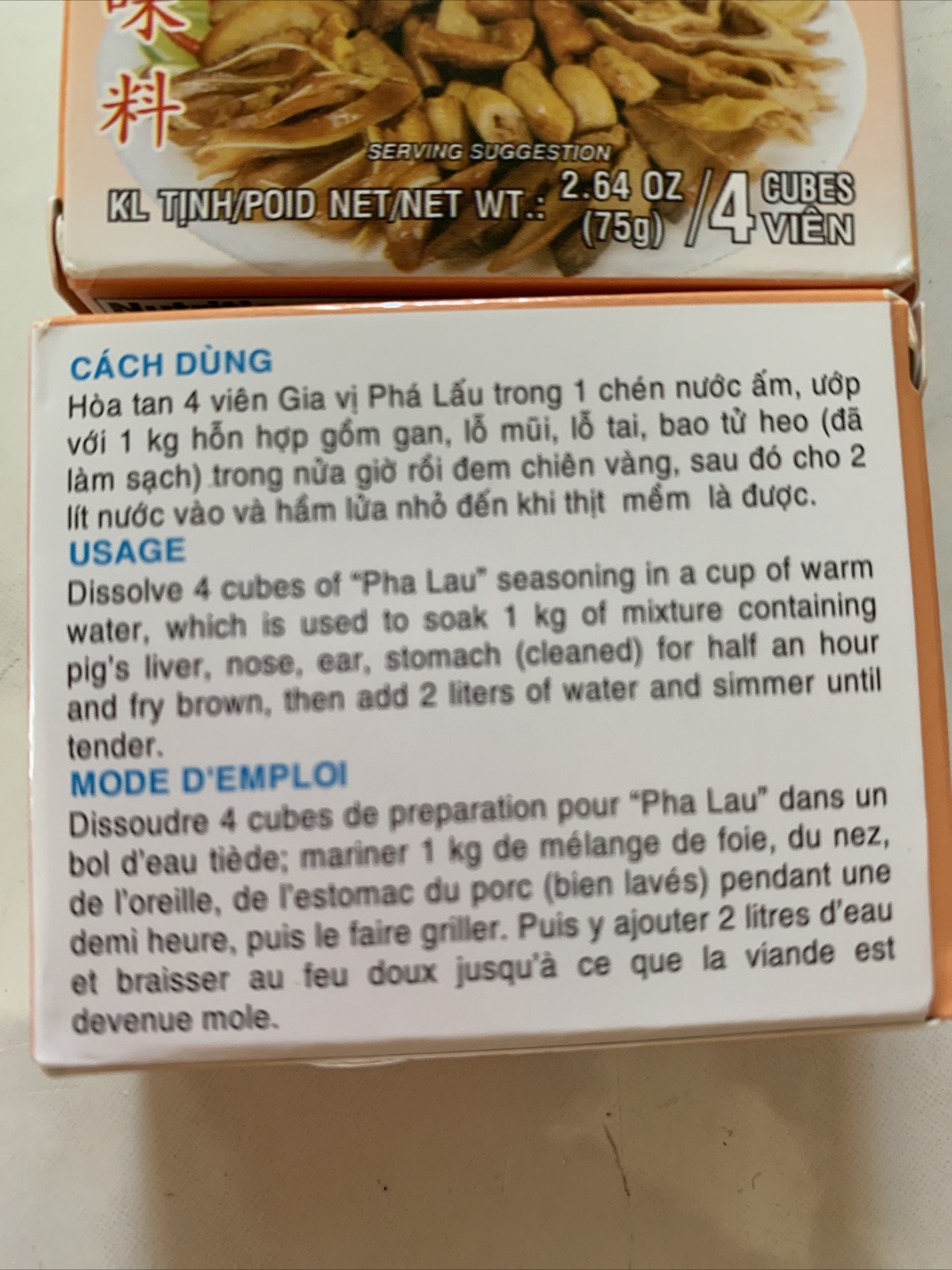 2pcs Bao Long Pha Lau Seasoning 2.64 oz ( 75g )