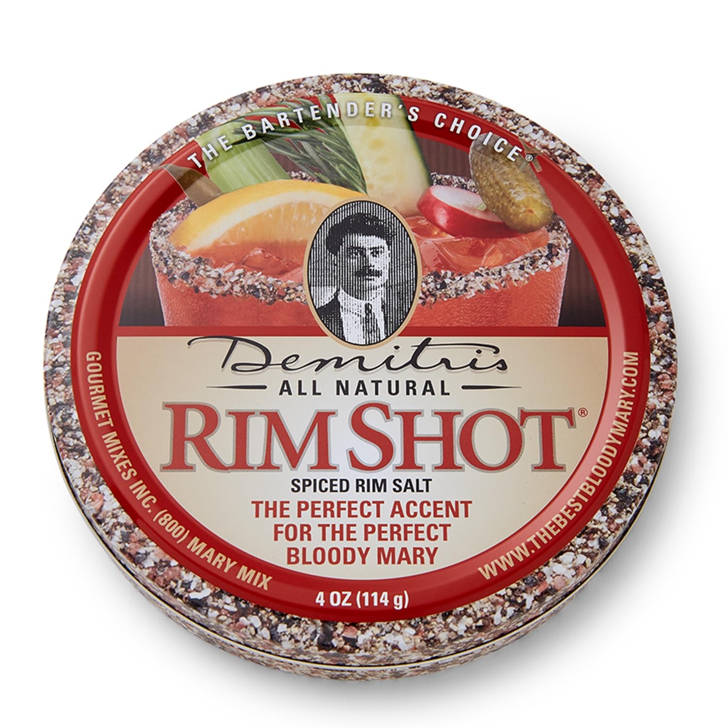 Demitri’s RimShot Bloody Mary Rim Salt – Made With Hawaiian Sea Salt & Smoked…