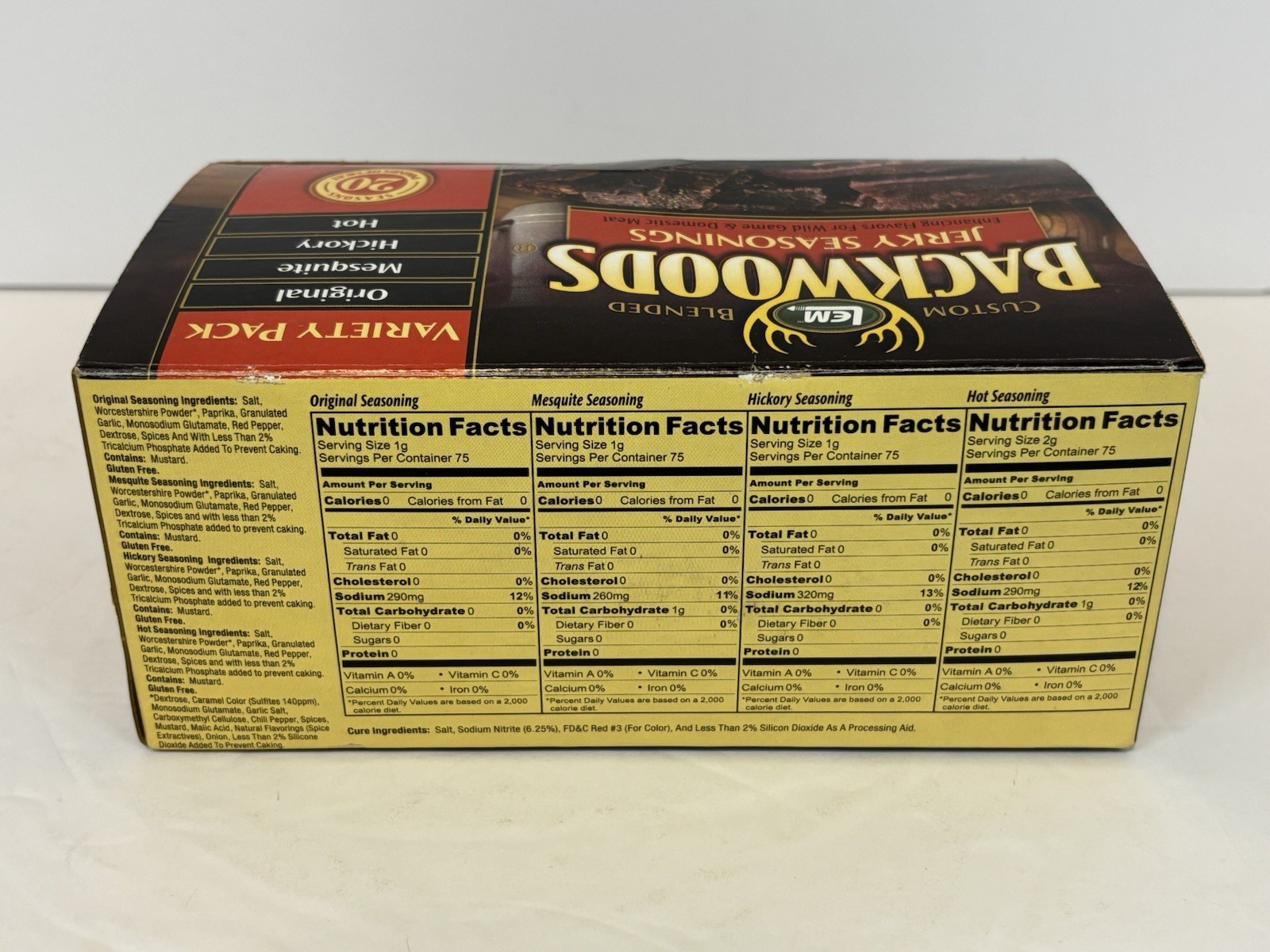 Products Backwoods Jerky Seasoning Variety Pack and Cabella’s Teriyaki Jerky Kit