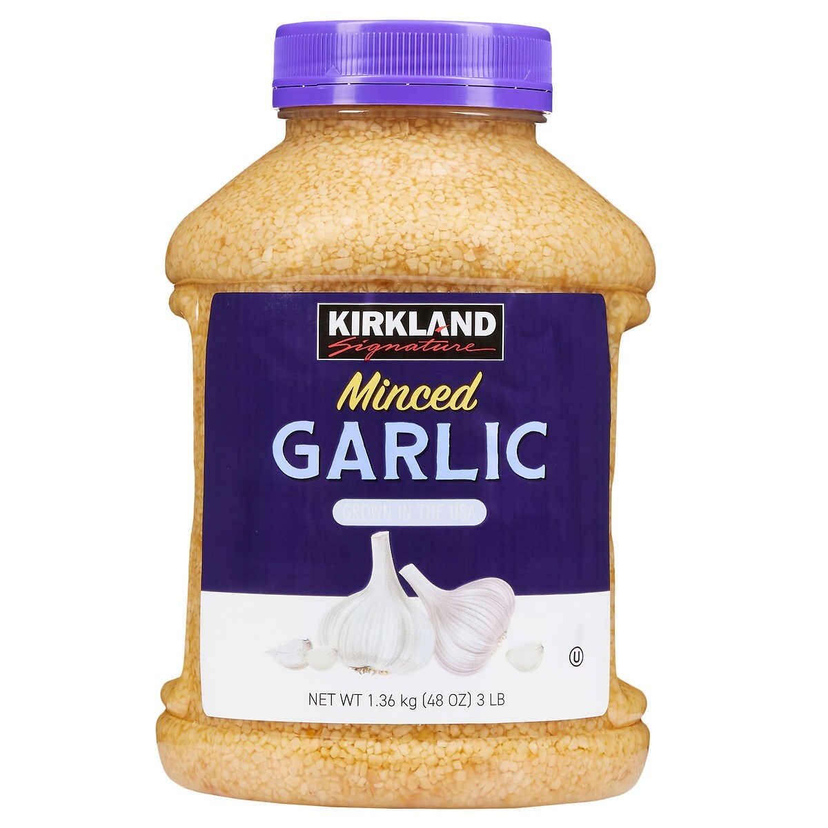 Kirkland Signature Minced 100% California Garlic 48 Ounces Jar