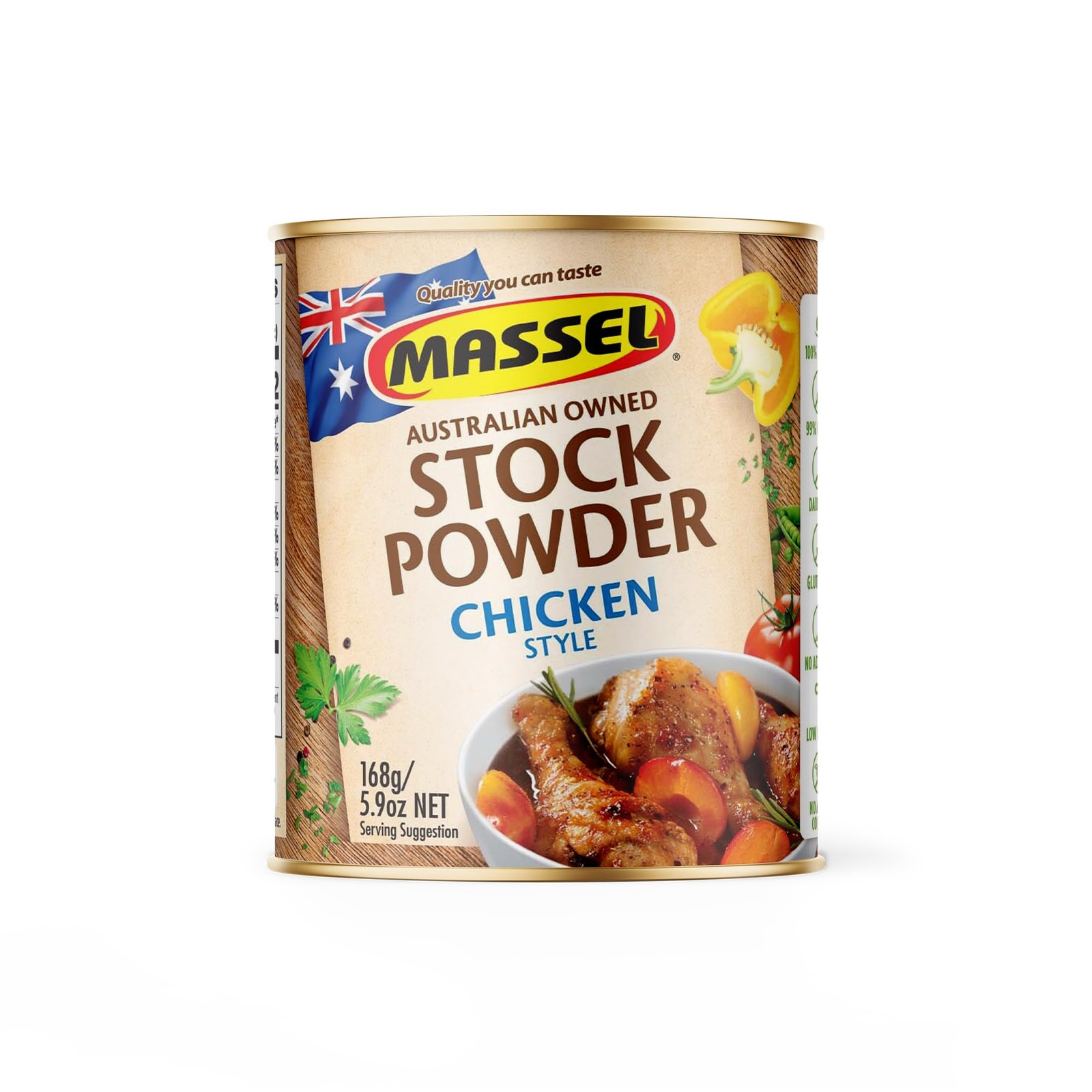 Massel Chicken Style Bouillon Powder – Gluten-Free, 5.9 Ounce (Pack of 1)