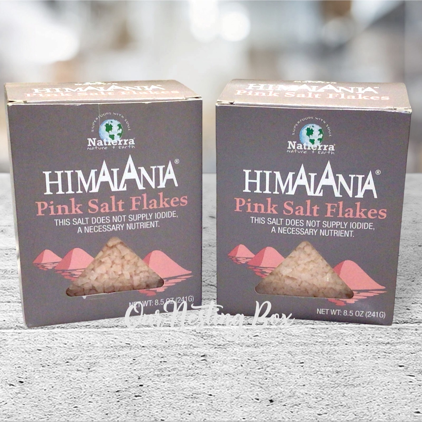 2 NATIERRA Himalania Himalayan Pink Salt Flakes 8.5oz Non-GMO