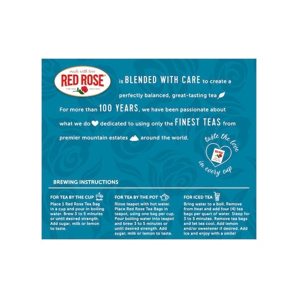Red Rose Original Black Tea – 40 tea bags