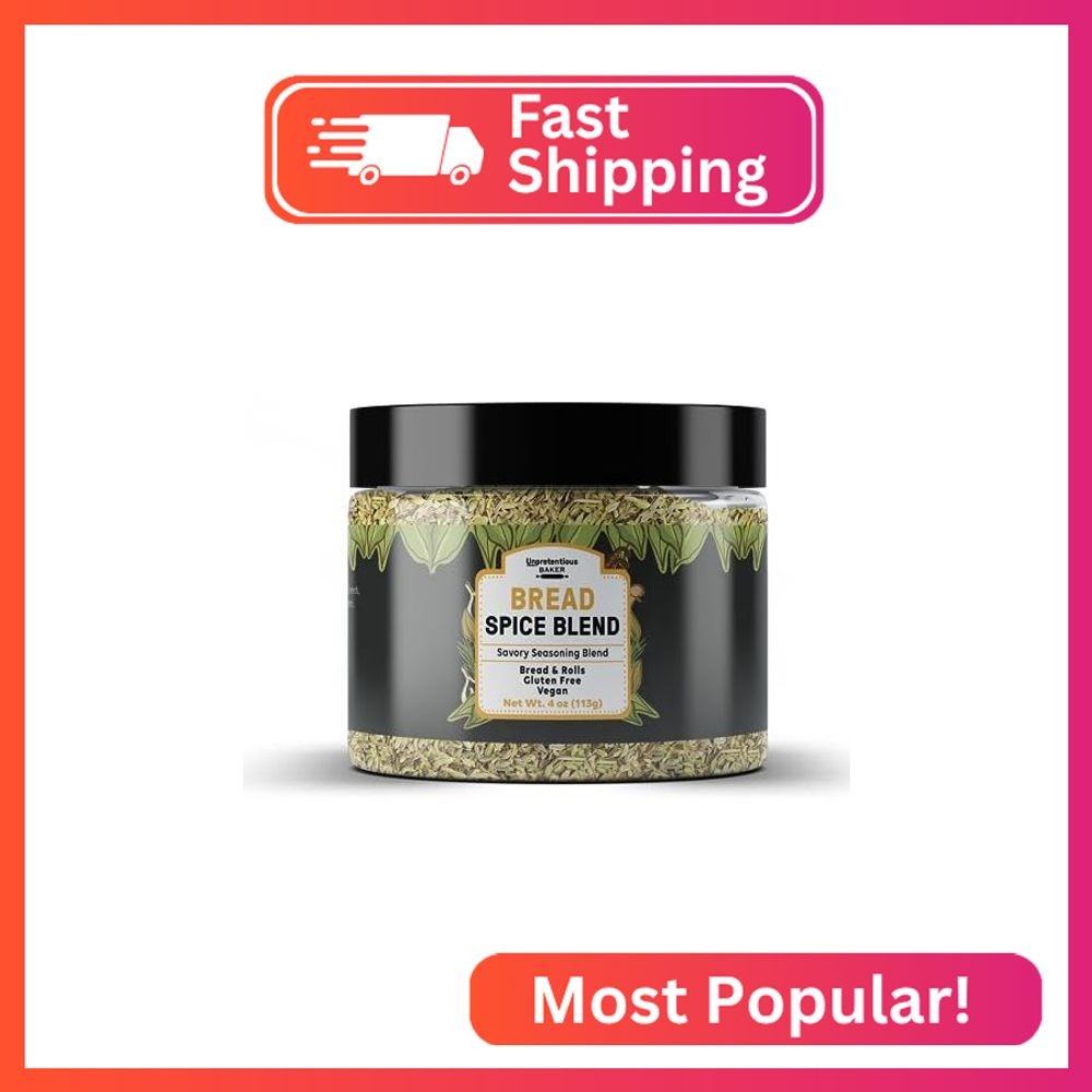Unpretentious Bread Spice Blend (4 Ounces), Savory Seasoning Blend, Bread & Roll