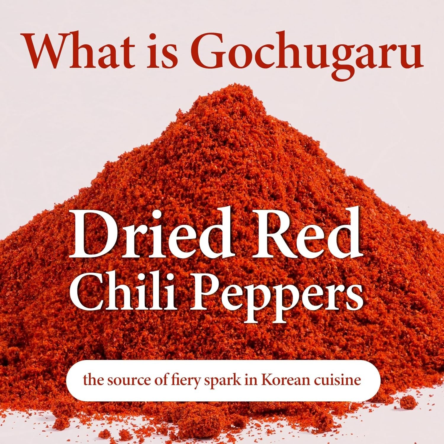 Sun-Dried Coarse Gochugaru Red Pepper Flakes, 1 lb
