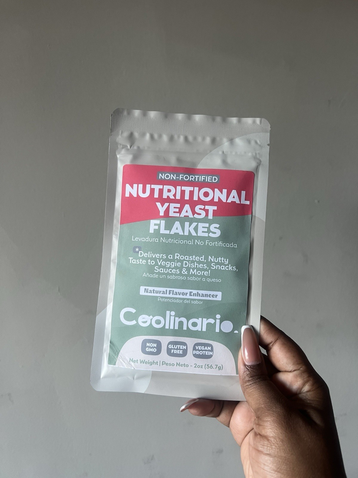 Non Fortified Nutritional Yeast Flakes 2 Oz Seasoning with Roasted, Nutty Fl…