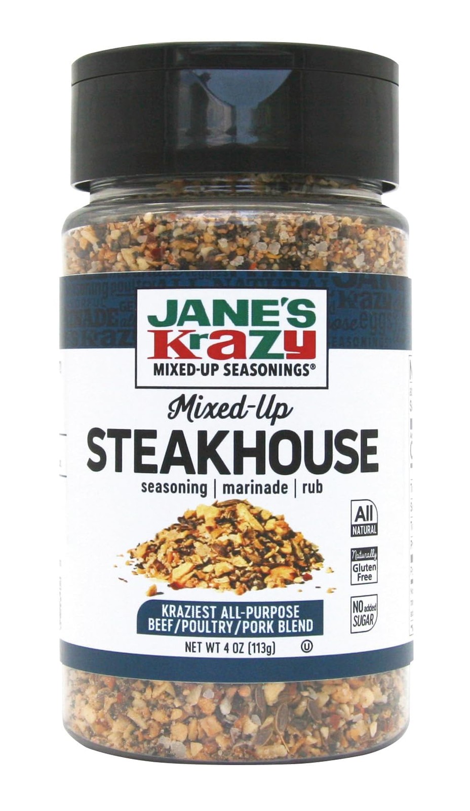 Jane’s Krazy Seasonings MixedUp Steakhouse Seasoning, 4 Ounce