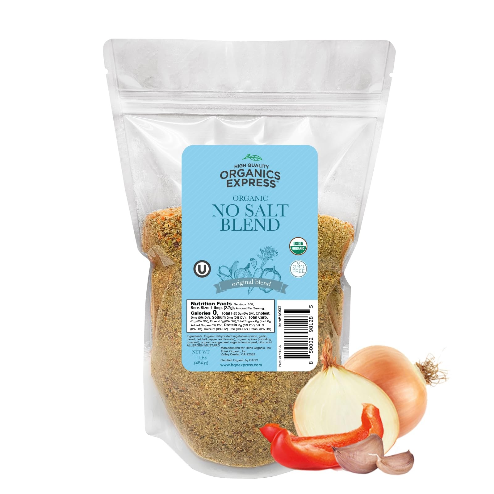 No Salt All Purpose Organic Seasoning, 100% Sodium Free, 16 Ounce (Pack of 1)