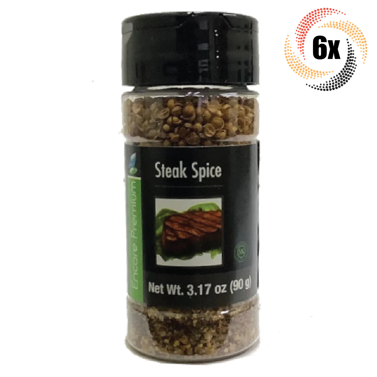 6x Shakers Encore Steak Spice Seasoning | 3.17oz | Fast Shipping!