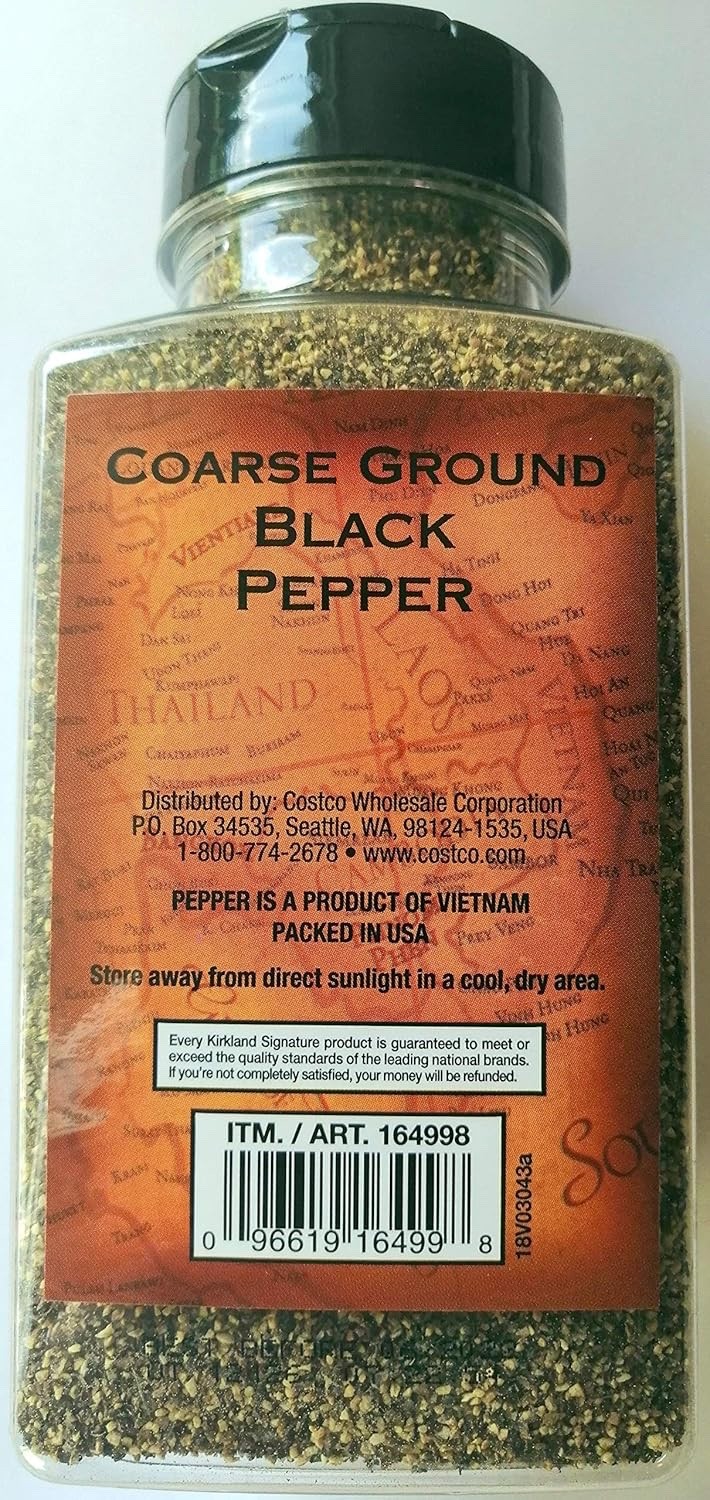 Kirkland Signature Coarse Ground Black Pepper 12.7oz PACK OF 2