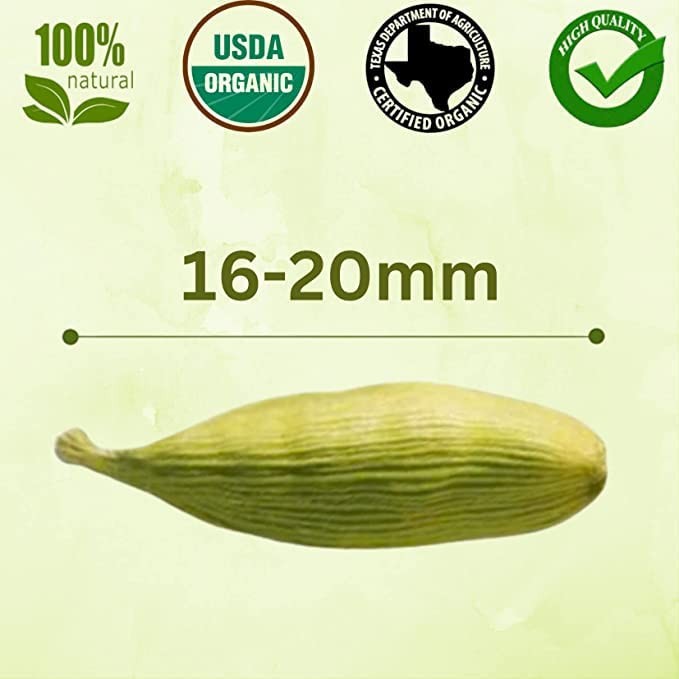 Green Cardamom Pods – 3 lb – Whole Cardamon Seeds for Authentic Spice Flavor,…