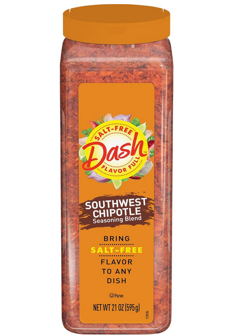 Dash Salt-Free Seasoning Blend, Southwest Chipotle, 21 Ounce