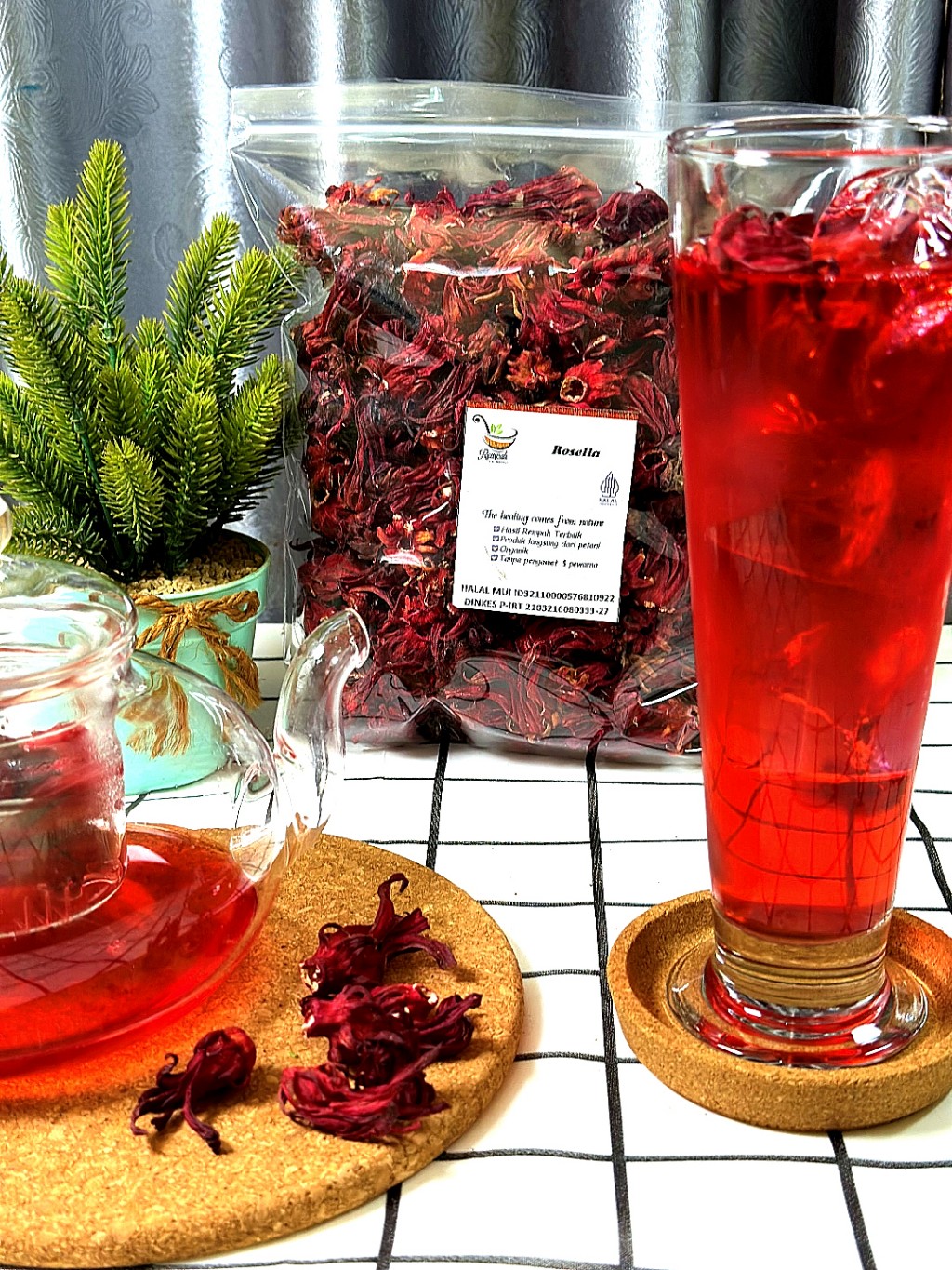 Dried Rosella Flower 50g Hibiscus Calyx Tea Ingredient | Aroma Ritual