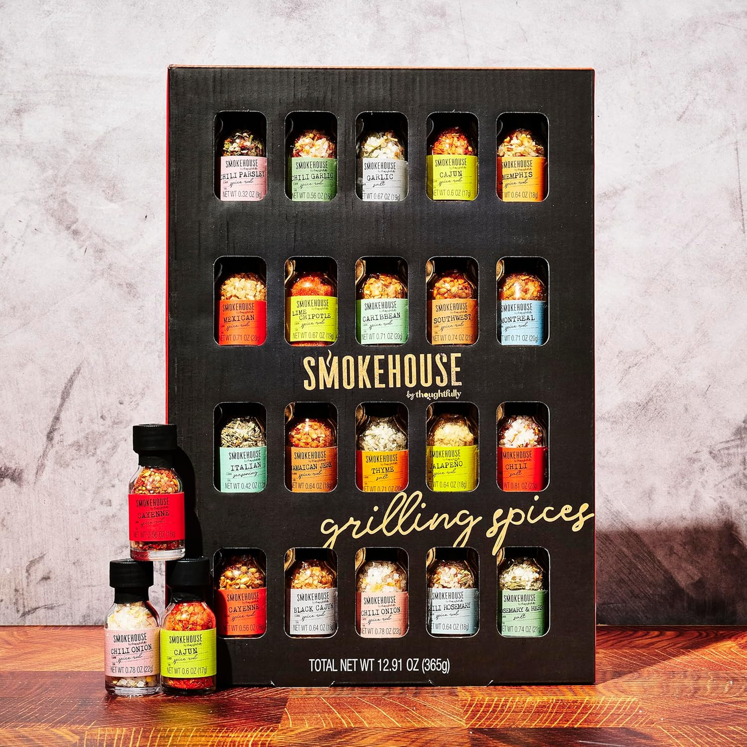 Ultimate Grilling Spice Seasoning Gift Set 20 Pack Chili Garlic Christmas