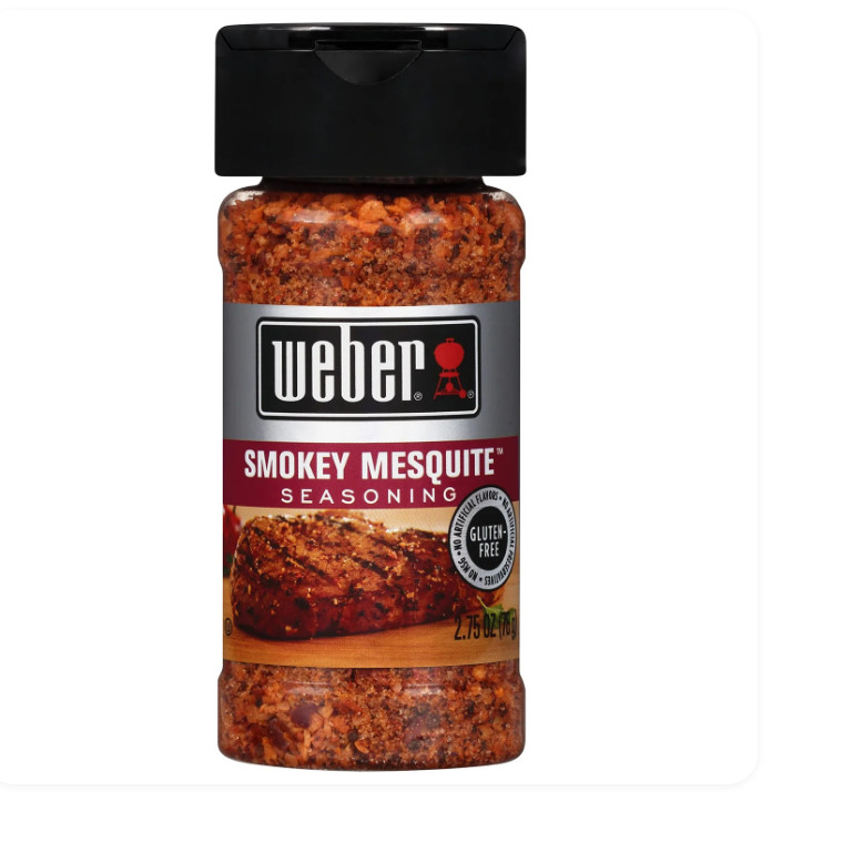 WEBER CARNE ASADA SEASONING-SWEET’N TANGY BBQ SEASONING-SMOKEY MESQUITE SEASONIN
