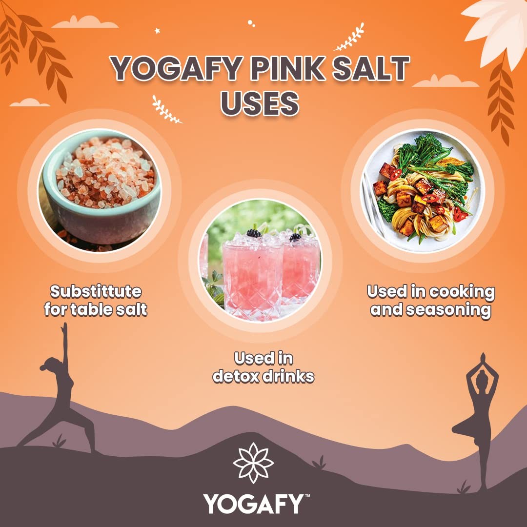 Yogafy Himalayan Pink Crystals Salt 350gm
