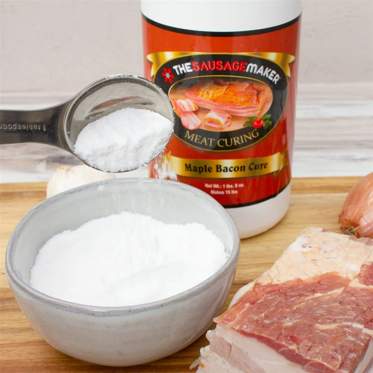 Maple Bacon Cure 1 lb 8 oz Cures 15 lbs Pork Belly – The Sausage Maker