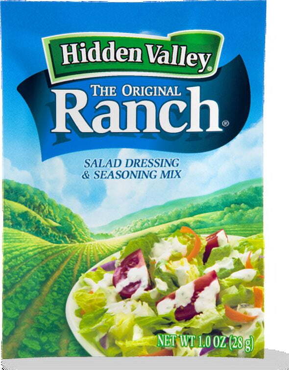 Hidden Valley Salad Dressing & Seasoning Mix, Ranch, 1 Oz (Pack of 12)
