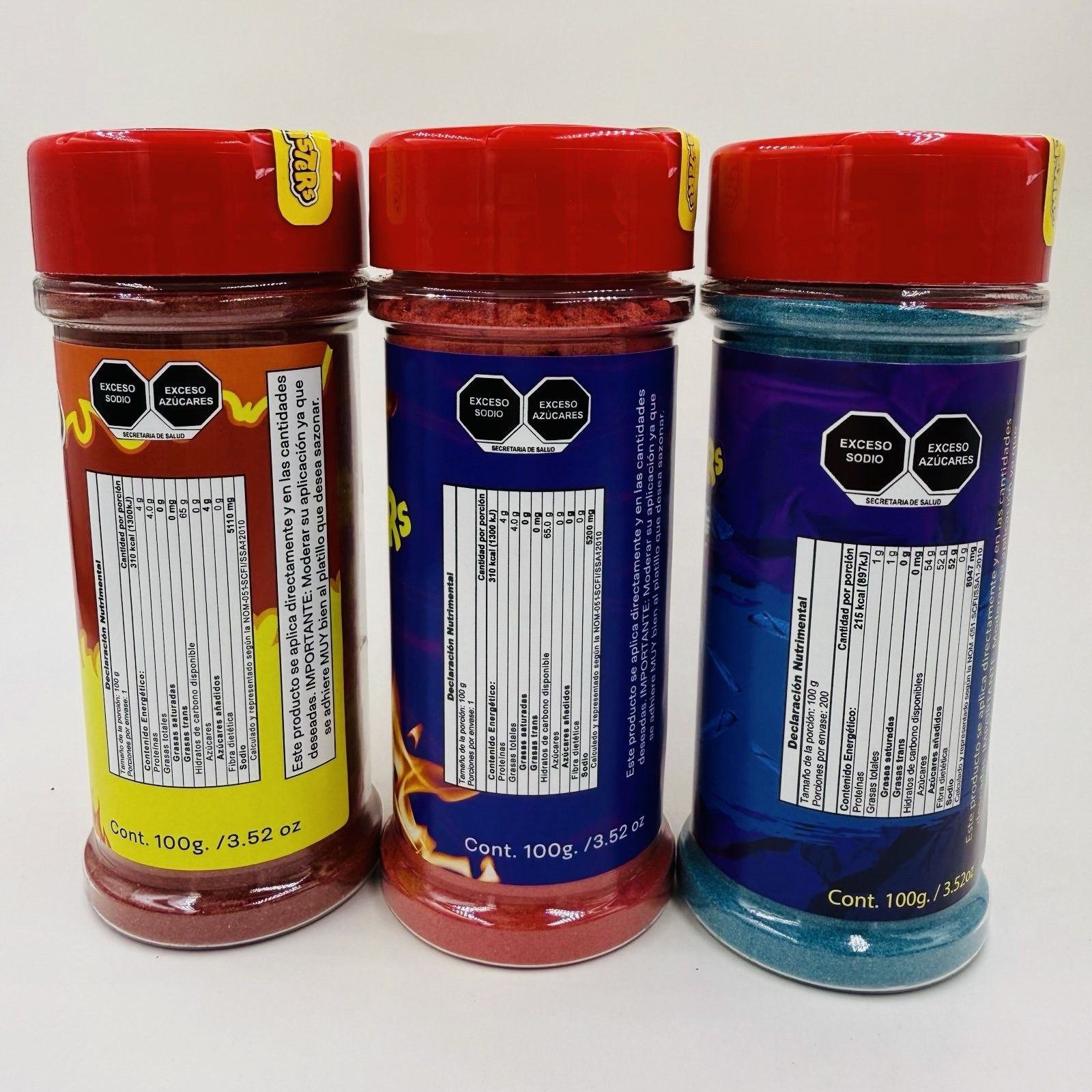 Hot Cheetos, Takis & Takis Blue Trío Seasonings